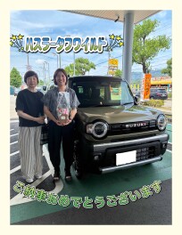 ハスラーをご納車させていただきました。